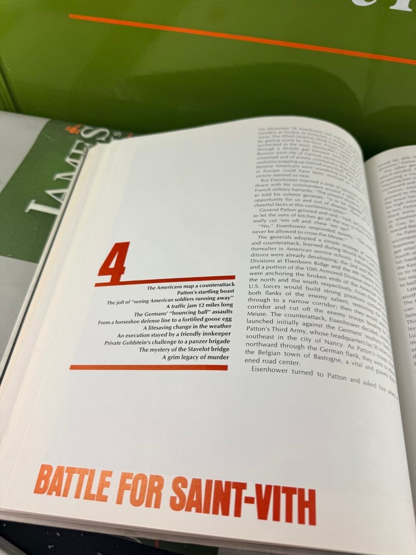 WW II -Battle Of The Bulge Hardback Book - 4