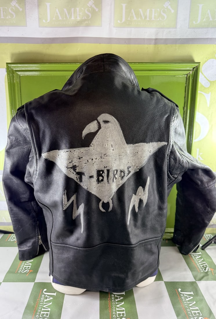 Vintage `T-Birds`Leather Jacket From Grease Stage Production - 2
