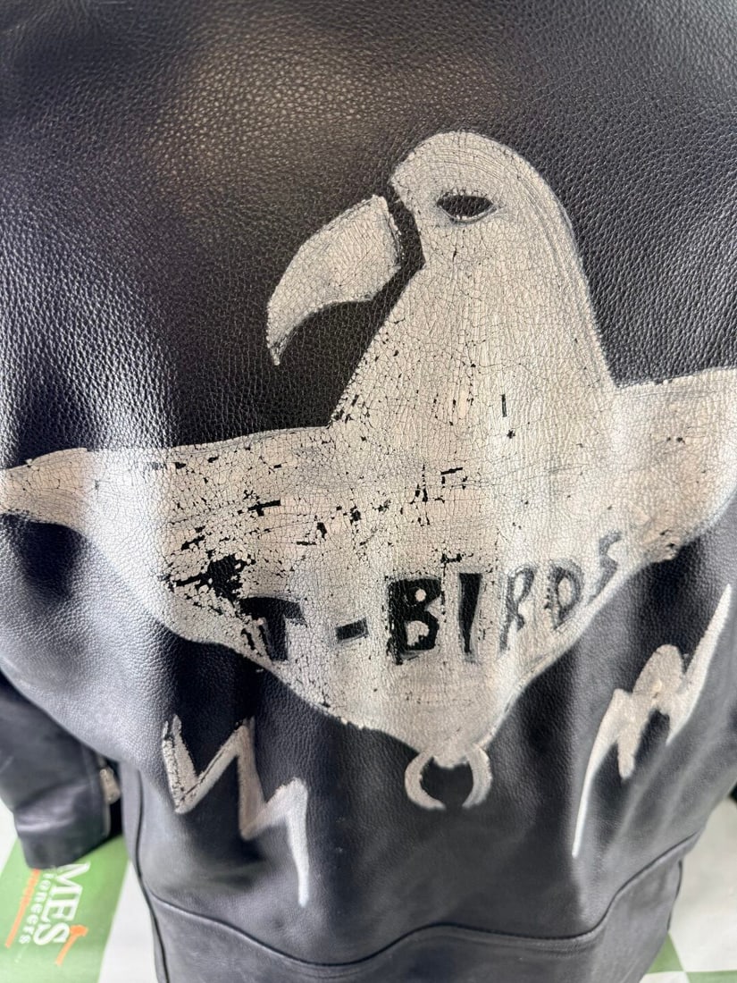 Vintage `T-Birds`Leather Jacket From Grease Stage Production - 5