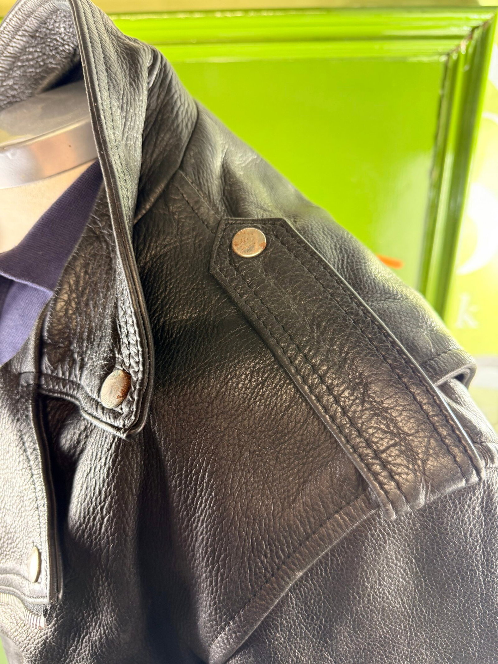 Vintage `T-Birds`Leather Jacket From Grease Stage Production - 6