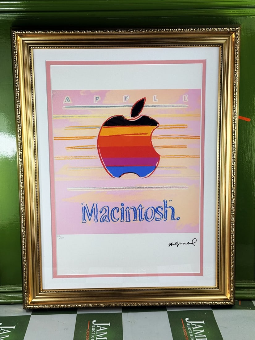 Andy Warhol-(1928-1987) Apple Mac Numbered Lithograph #26/100 - 7