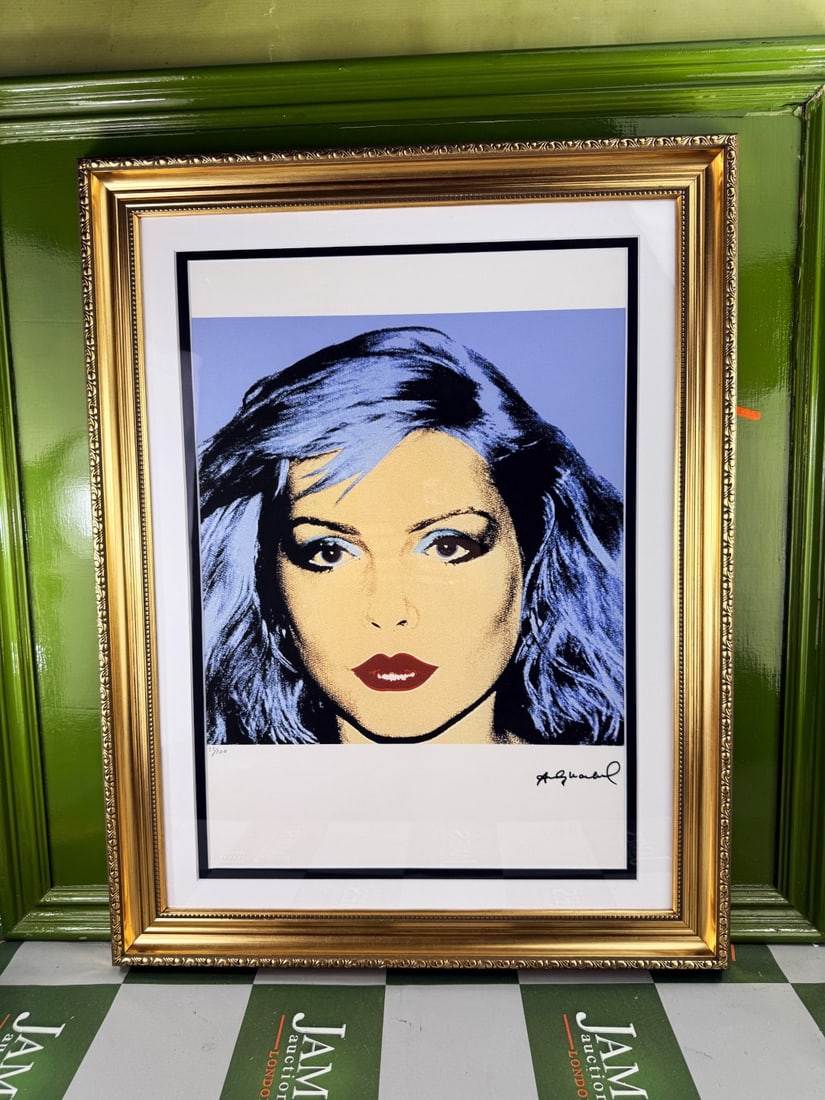 Andy Warhol-(1928-1987) Blondie Numbered Lithograph #25/100: Andy Warhol-(1928-1987) "Blondie" Numbered Lithograph #25/100 Professionally framed using museum quality perspex and double mount, gold finish ornate framed. Dimensions & number of limited print n