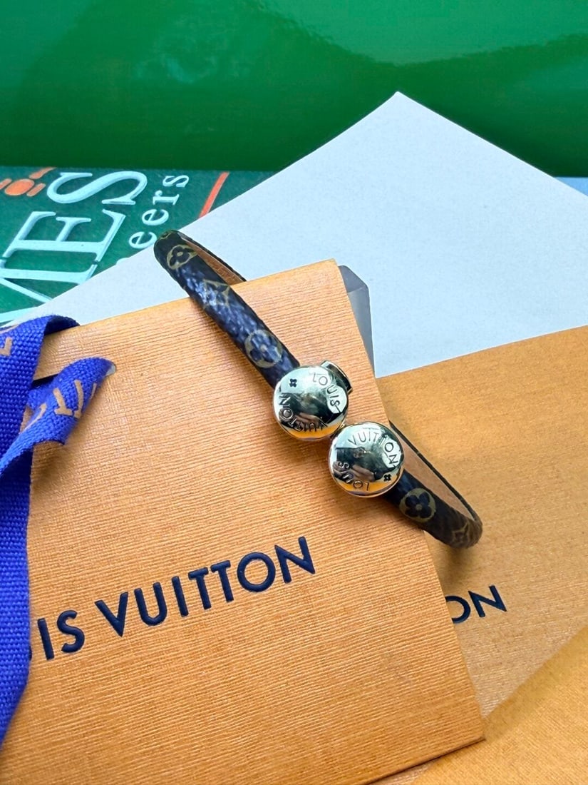Louis Vuitton Paris Classic Monogram Leather Bracelet - 2