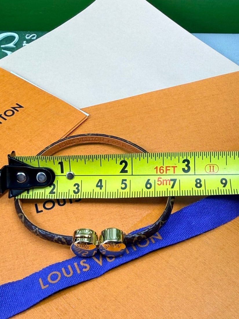Louis Vuitton Paris Classic Monogram Leather Bracelet - 3