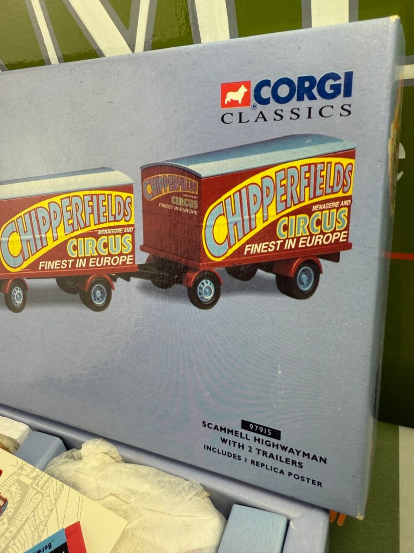 Chipperfields Circus Corgi Classics Collection 97915 Scammel Highwayman X 2 Trailers - 3