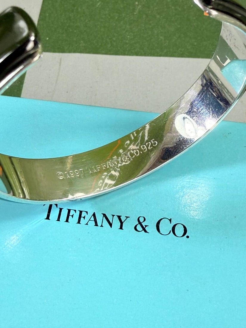 Tiffany & Co. 1837 Midnight Titanium & Sterling Silver Cuff Bracelet - 3