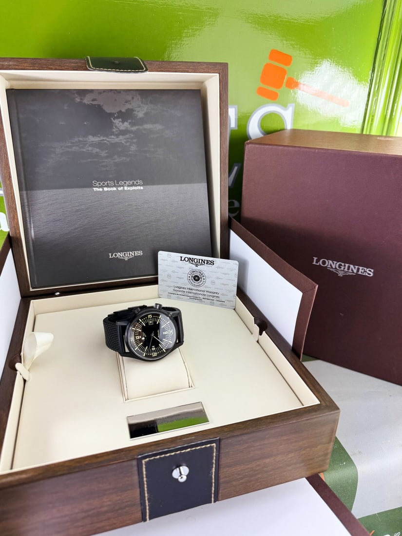 Longines Legend Diver Mens 42 M`Black Edition` Rrp GBP 2700 - 2