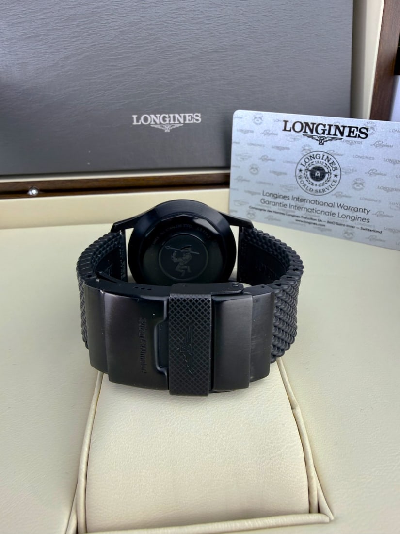 Longines Legend Diver Mens 42 M`Black Edition` Rrp GBP 2700 - 6