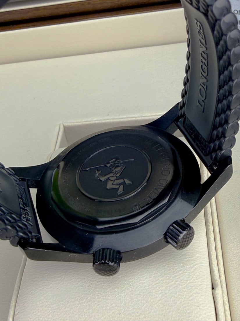 Longines Legend Diver Mens 42 M`Black Edition` Rrp GBP 2700 - 7
