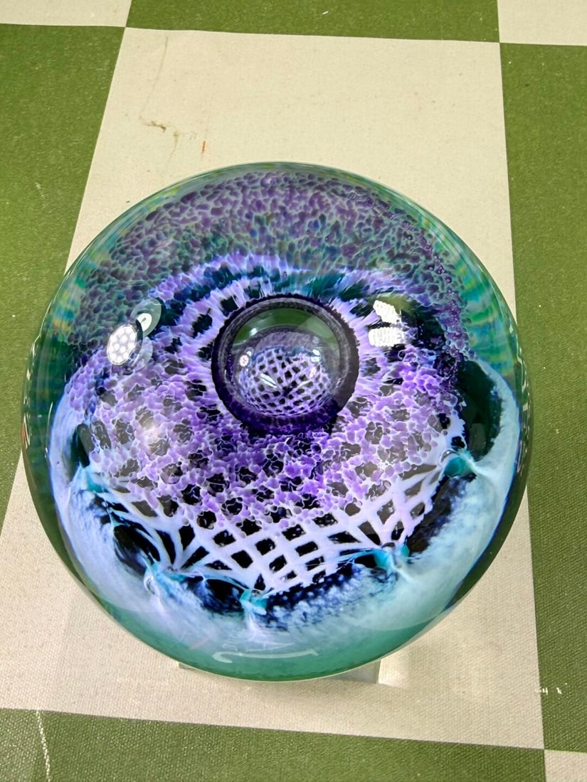 Caithness Flower Of Scotland Vintage Paperweight - 2