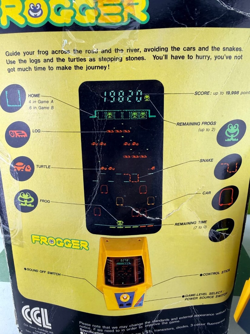 Vintage Electronic Konami Frogger Tabletop Game - 8