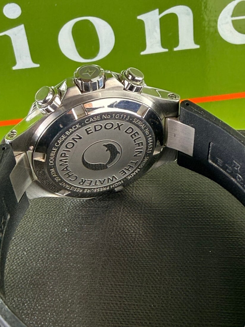 Edox Delfin `The Water Champion` Chronograph Edition Divers Watch 2024 Model - 11