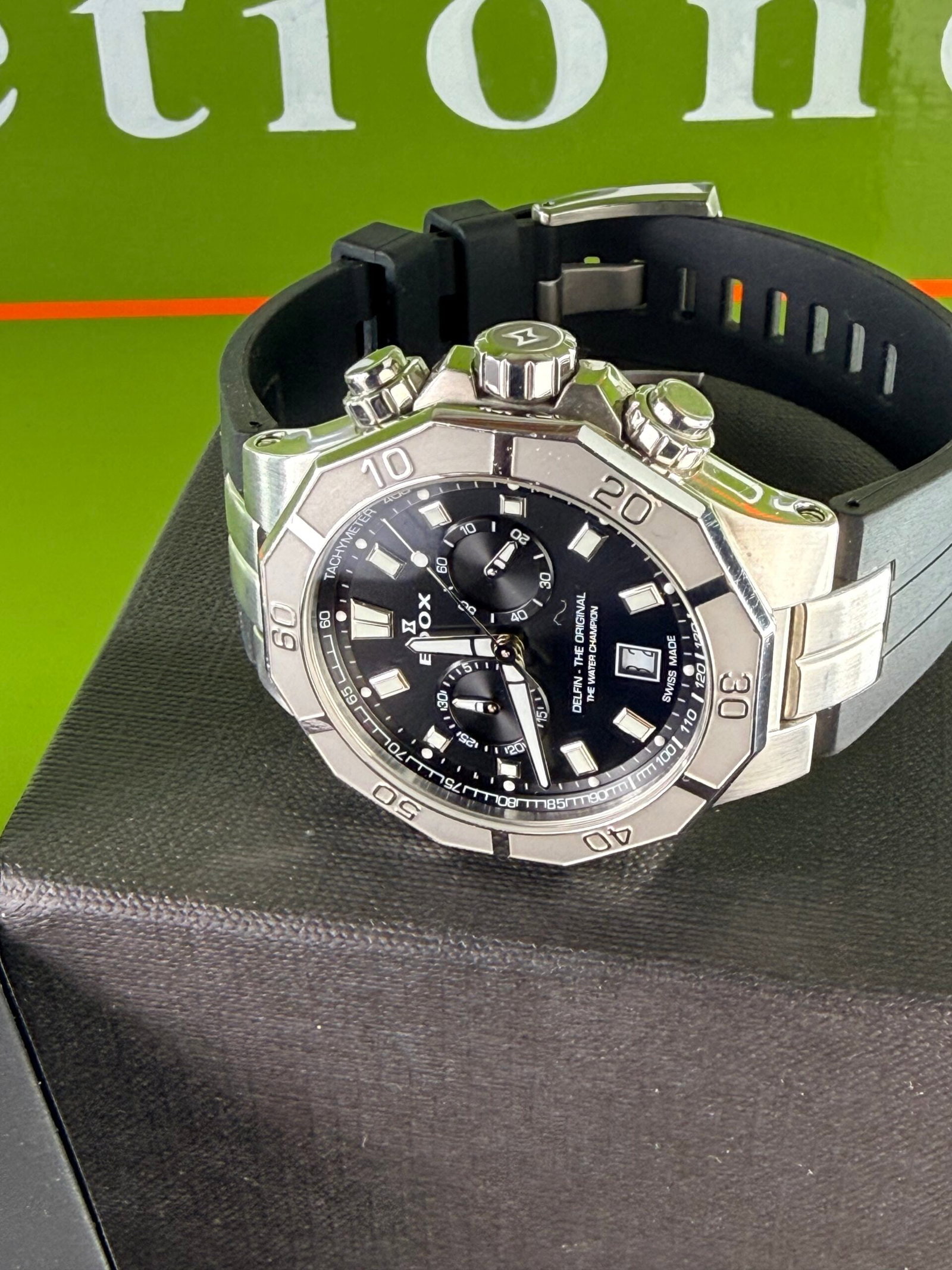 Edox Delfin `The Water Champion` Chronograph Edition Divers Watch 2024 Model - 3