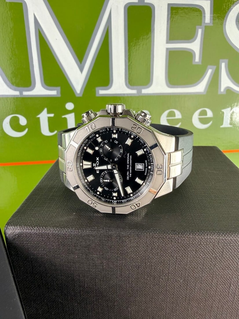 Edox Delfin `The Water Champion` Chronograph Edition Divers Watch 2024 Model - 6