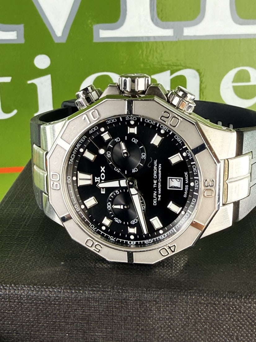 Edox Delfin `The Water Champion` Chronograph Edition Divers Watch 2024 Model - 7