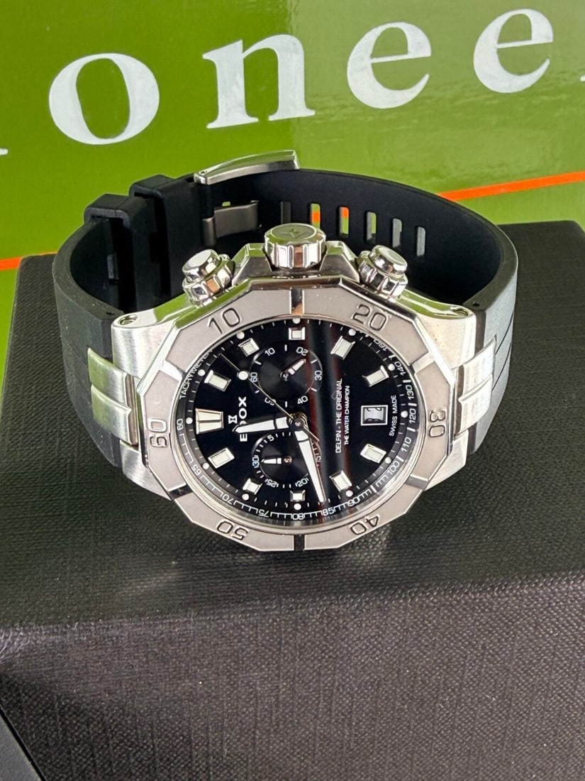 Edox Delfin `The Water Champion` Chronograph Edition Divers Watch 2024 Model - 8