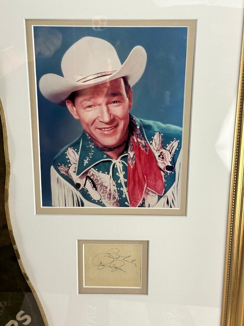 Roy Rogers`1911-1988- The King Of Cowboys` Signed Montage. 1 of a Kind. - 2