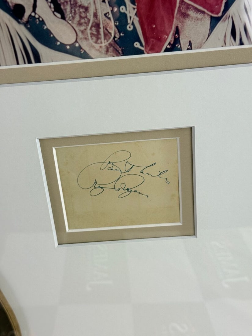 Roy Rogers`1911-1988- The King Of Cowboys` Signed Montage. 1 of a Kind. - 3