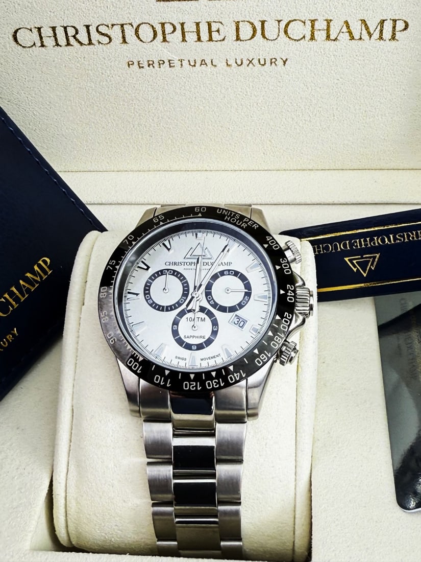 SOLD VIA BUY IT NOW-PLEASE DO NOT BID-Christophe Duchamp Grand Mont Mens Watch CD7101-11. - 6
