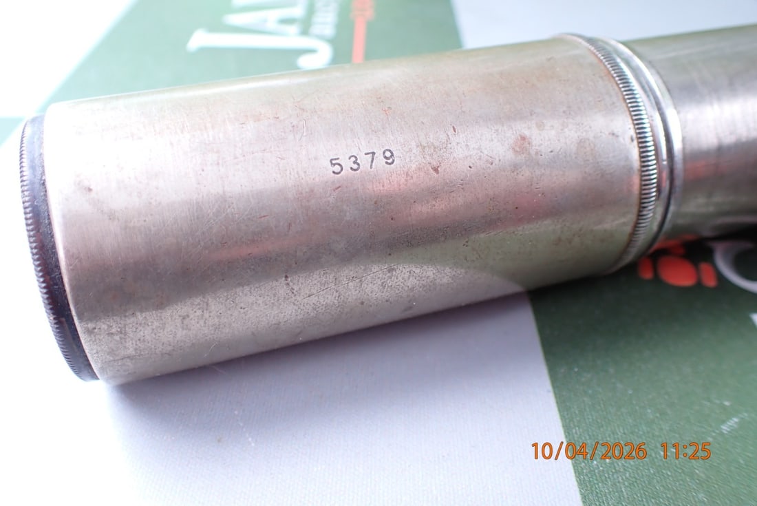 Vintage T. Cooke & Sons London & York Military Issue Brass Telescope - 4