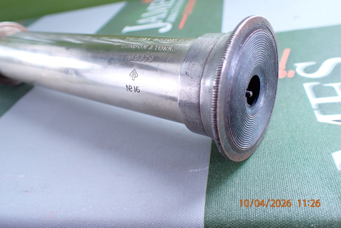 Vintage T. Cooke & Sons London & York Military Issue Brass Telescope - 5