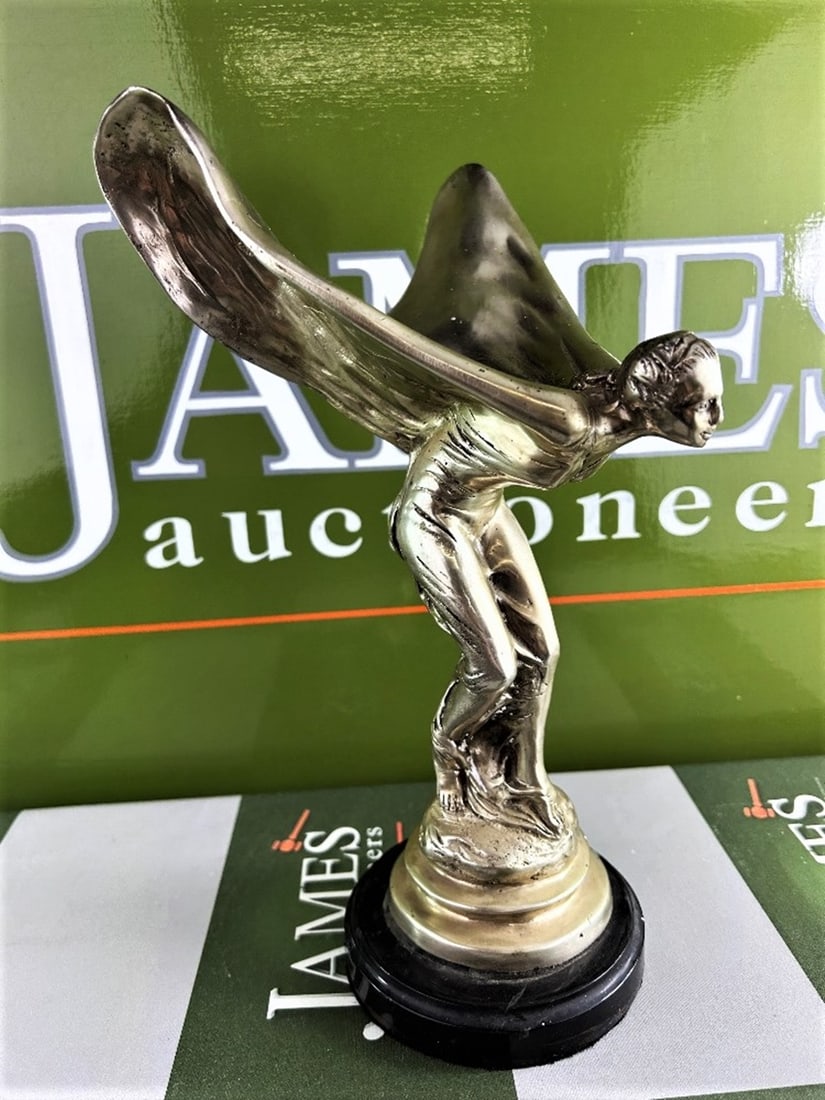 Rolls Royce Spirit Of Ecstasy Flying Lady Mascot With Marble Base (1 of 6)