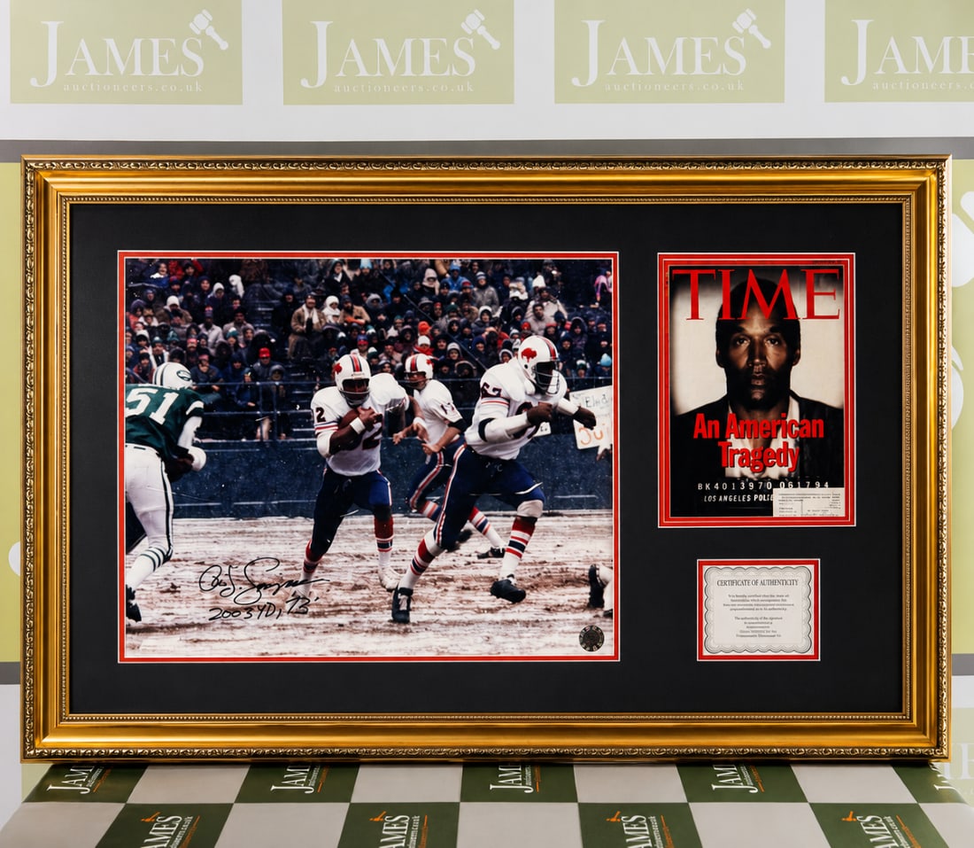 O J Simpson Signed & Original Time Out Montage (1 of 7)