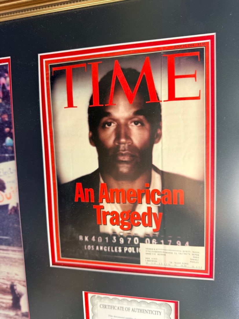 O J Simpson Signed & Original Time Out Montage - 5