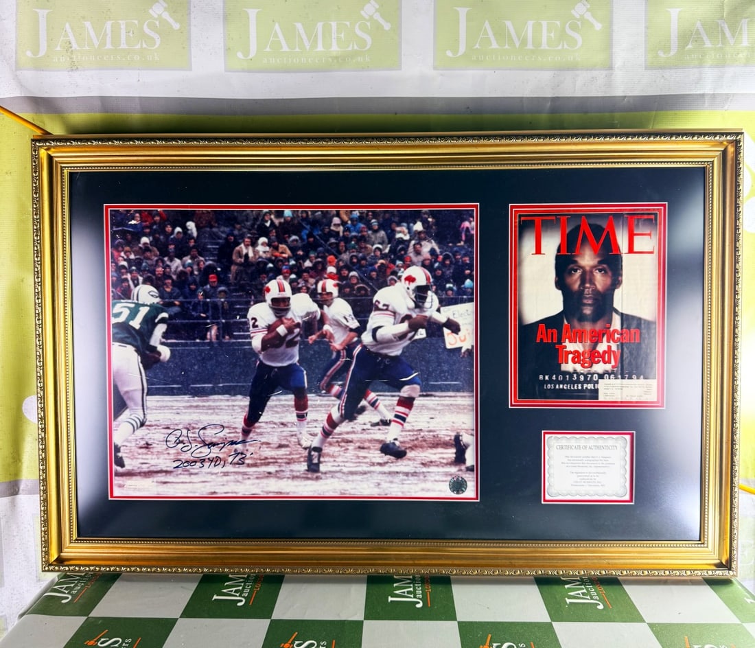 O J Simpson Signed & Original Time Out Montage - 6