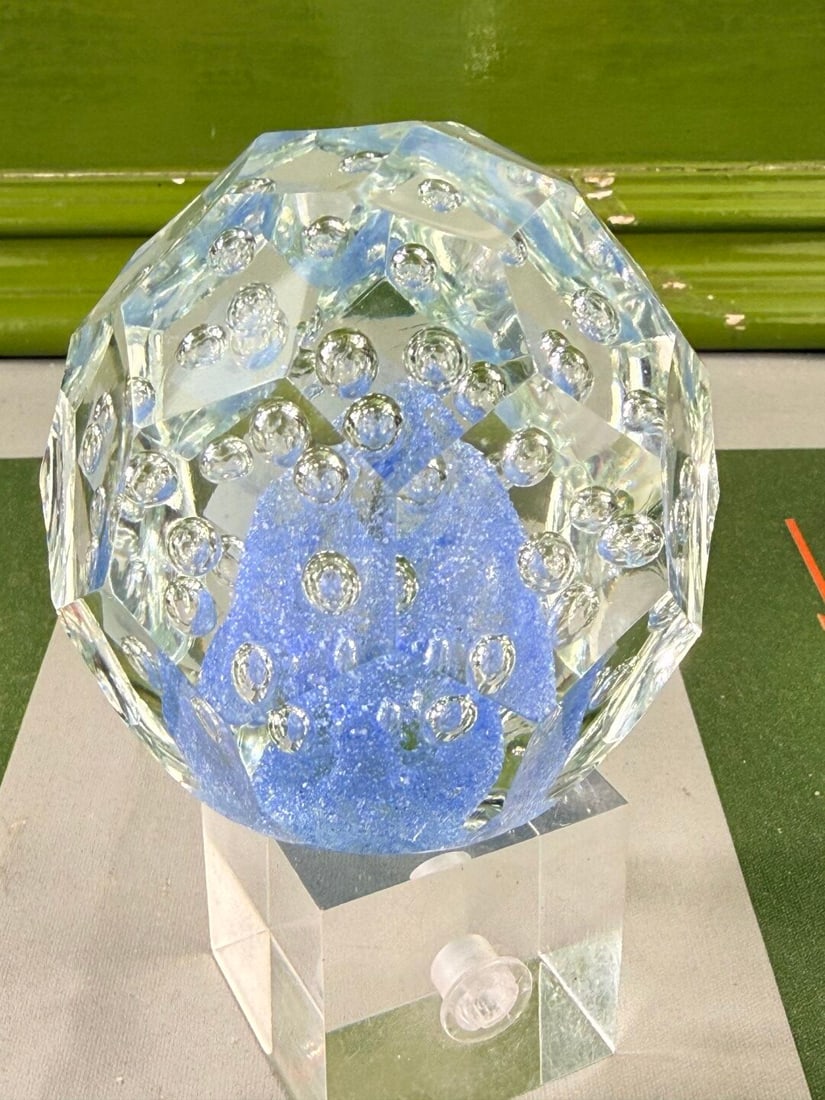 Vintage Glass Paperweight Bubbles - 2