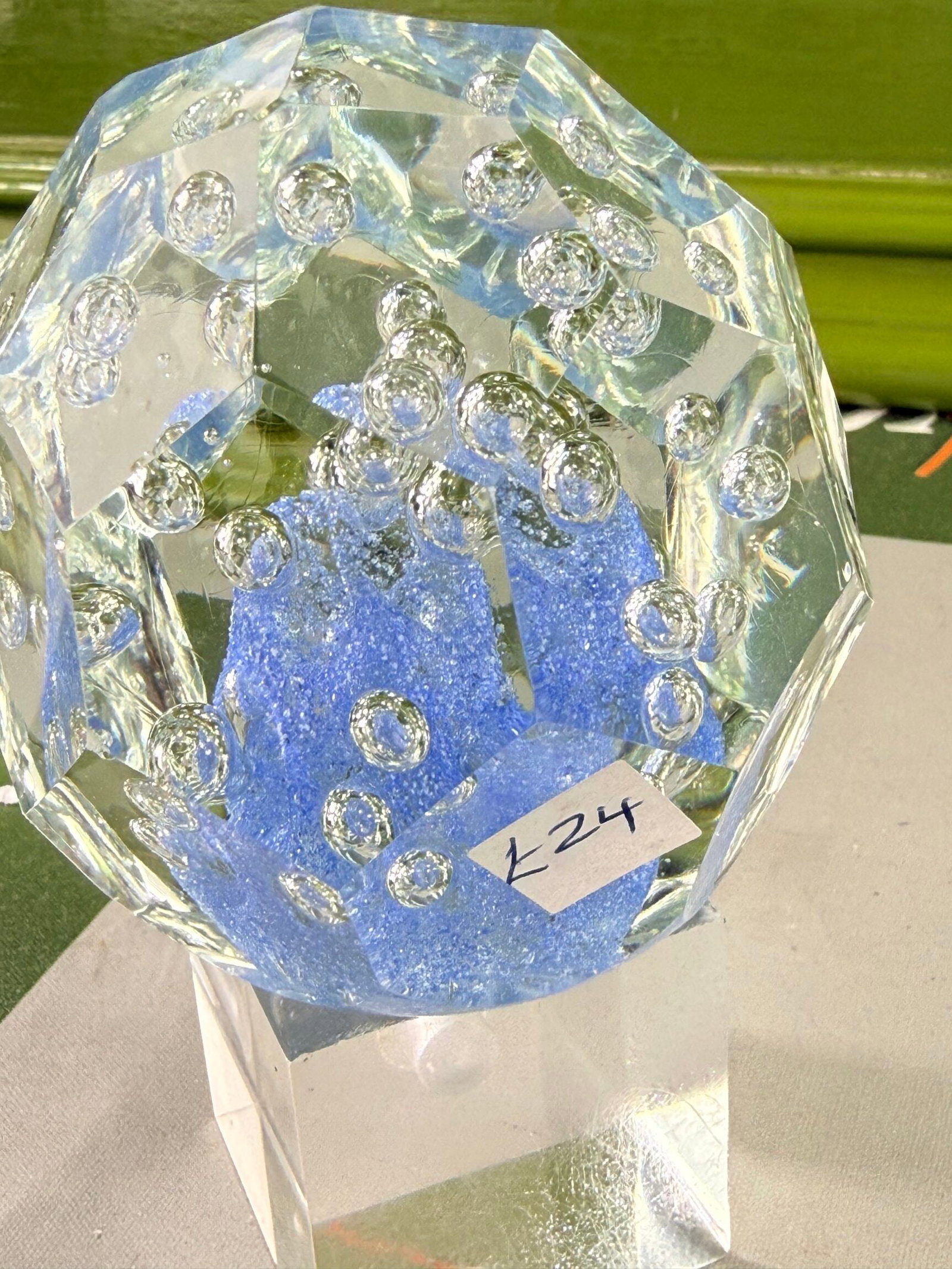 Vintage Glass Paperweight Bubbles - 4