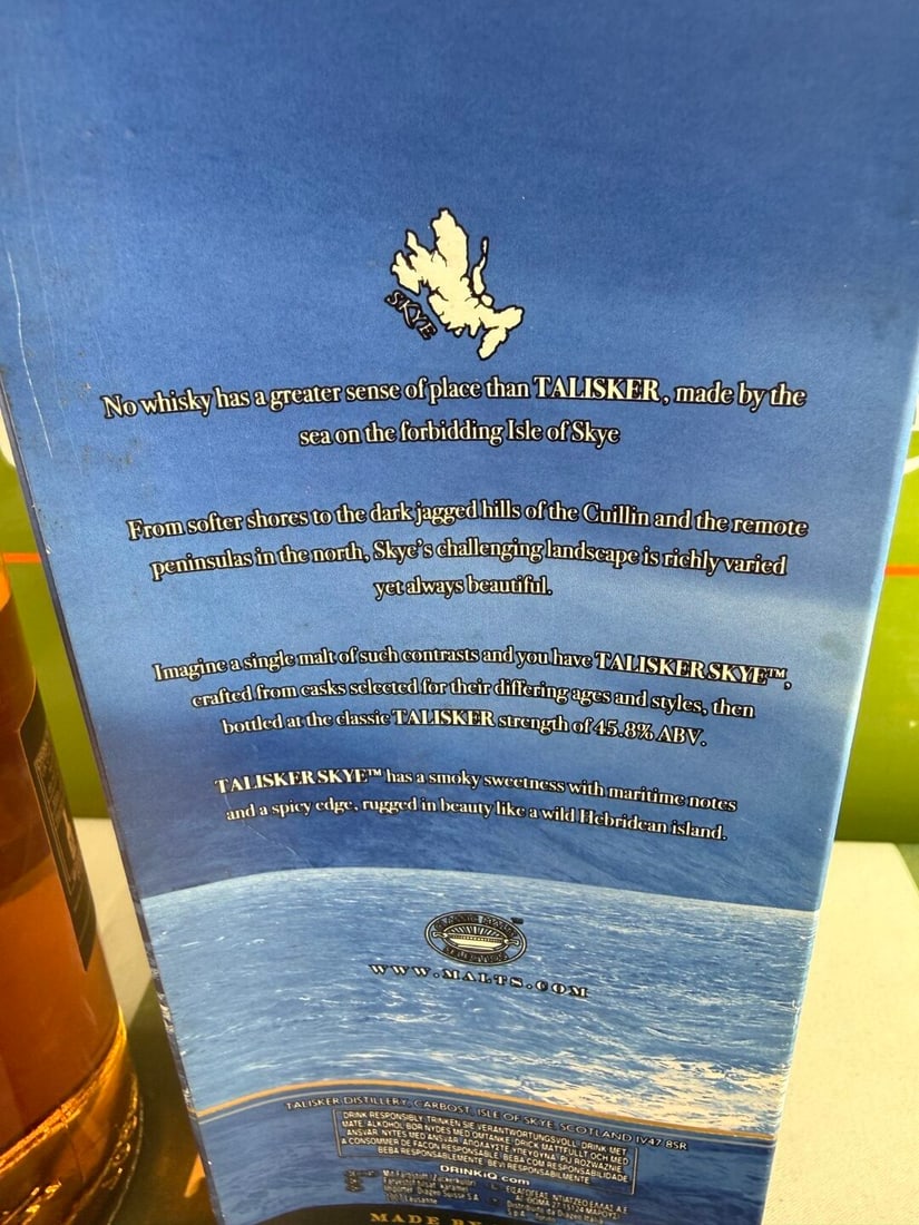 70cl bottle of Talisker Skye Whiskey with box - 4