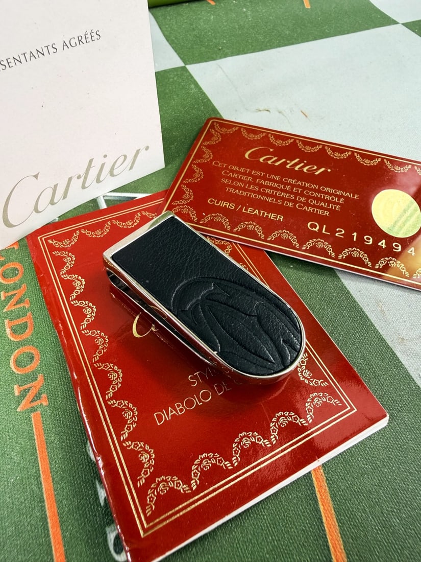 Cartier Paris Rare Leather Insert Emblem Santos Edition (1 of 3)