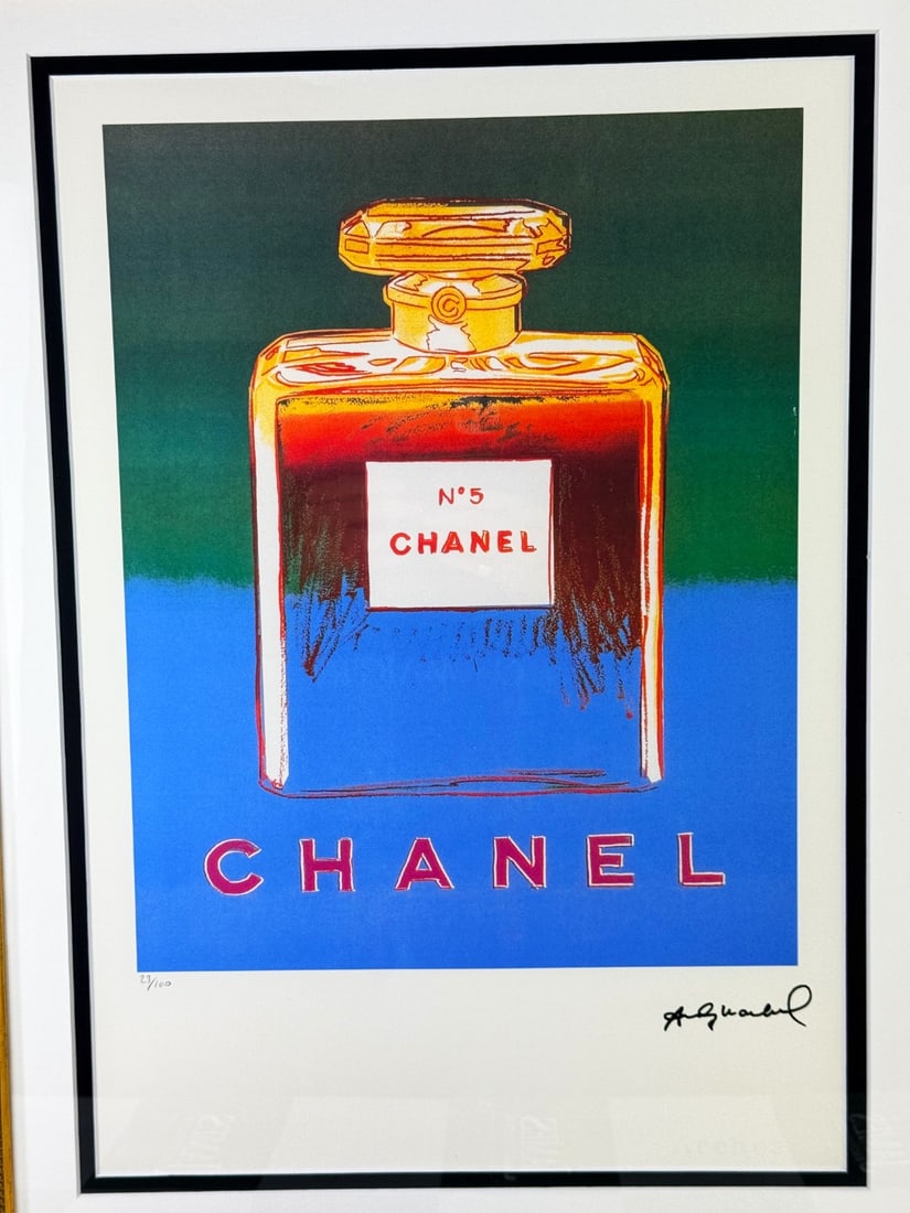 Andy Warhol-(1928-1987) Chanel Numbered Lithograph #23/100 - 2