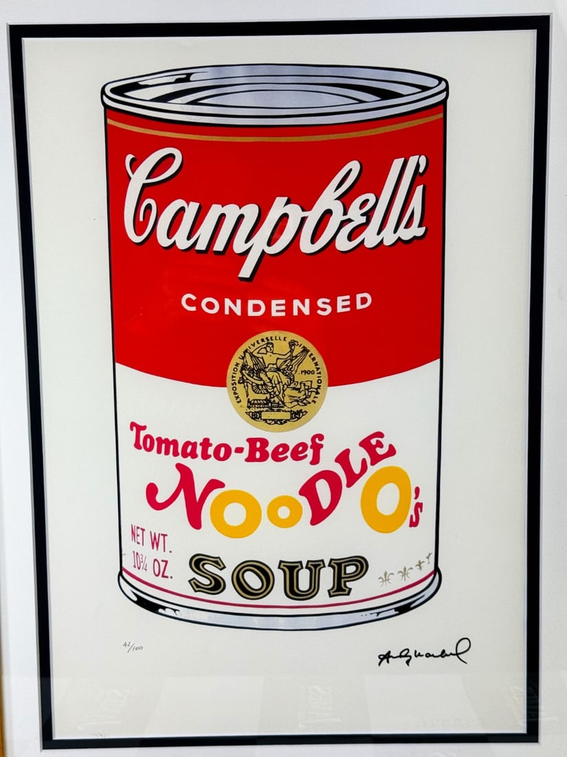 Andy Warhol-(1928-1987) Campbells Numbered Lithograph #42/100 - 2
