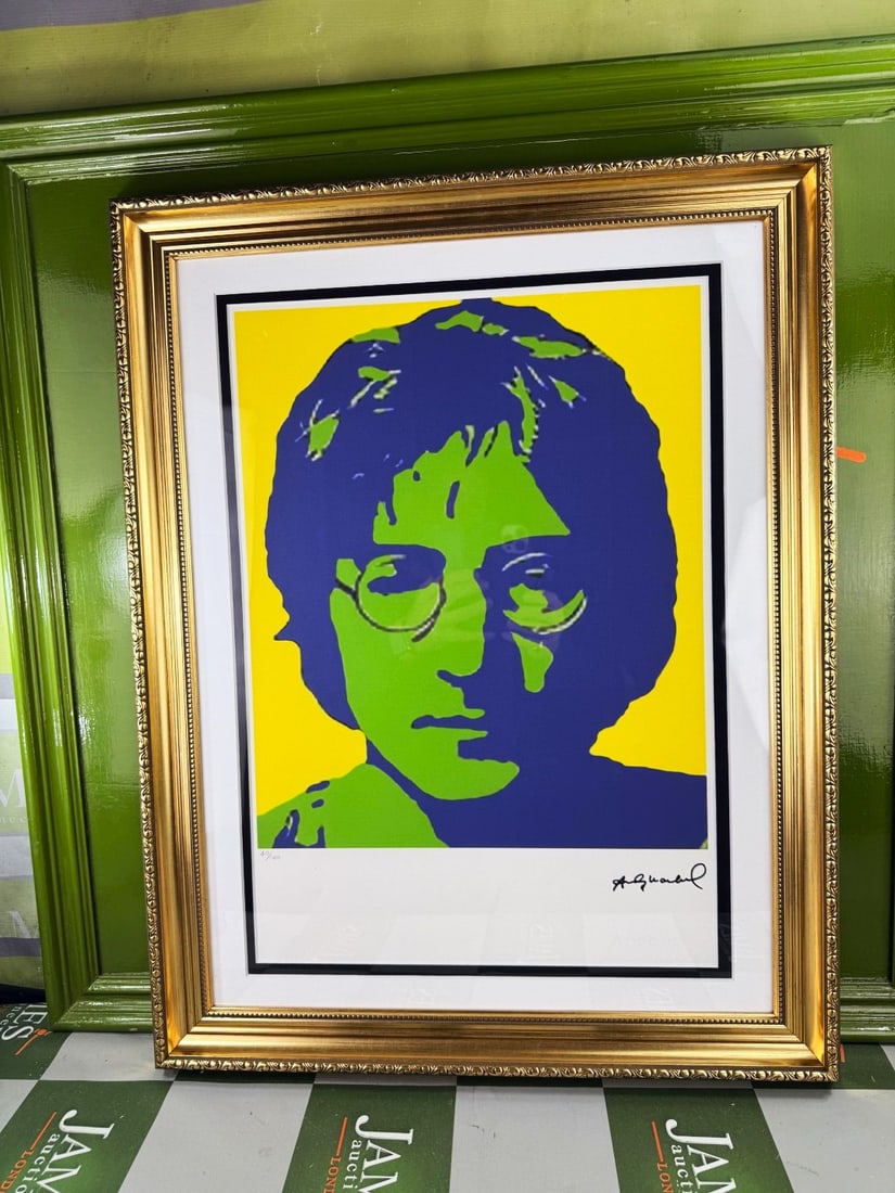 Andy Warhol-(1928-1987) `John Lennon-Beatles` Numbered Lithograph # 40/100 (1 of 7)