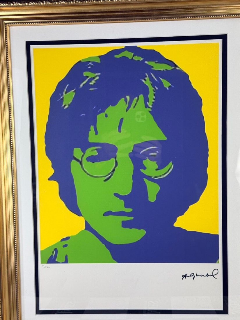 Andy Warhol-(1928-1987) `John Lennon-Beatles` Numbered Lithograph # 40/100 - 2