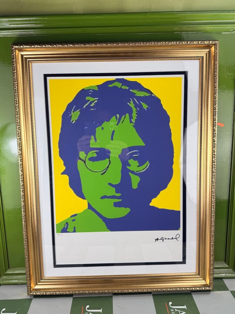 Andy Warhol-(1928-1987) `John Lennon-Beatles` Numbered Lithograph # 40/100 - 7