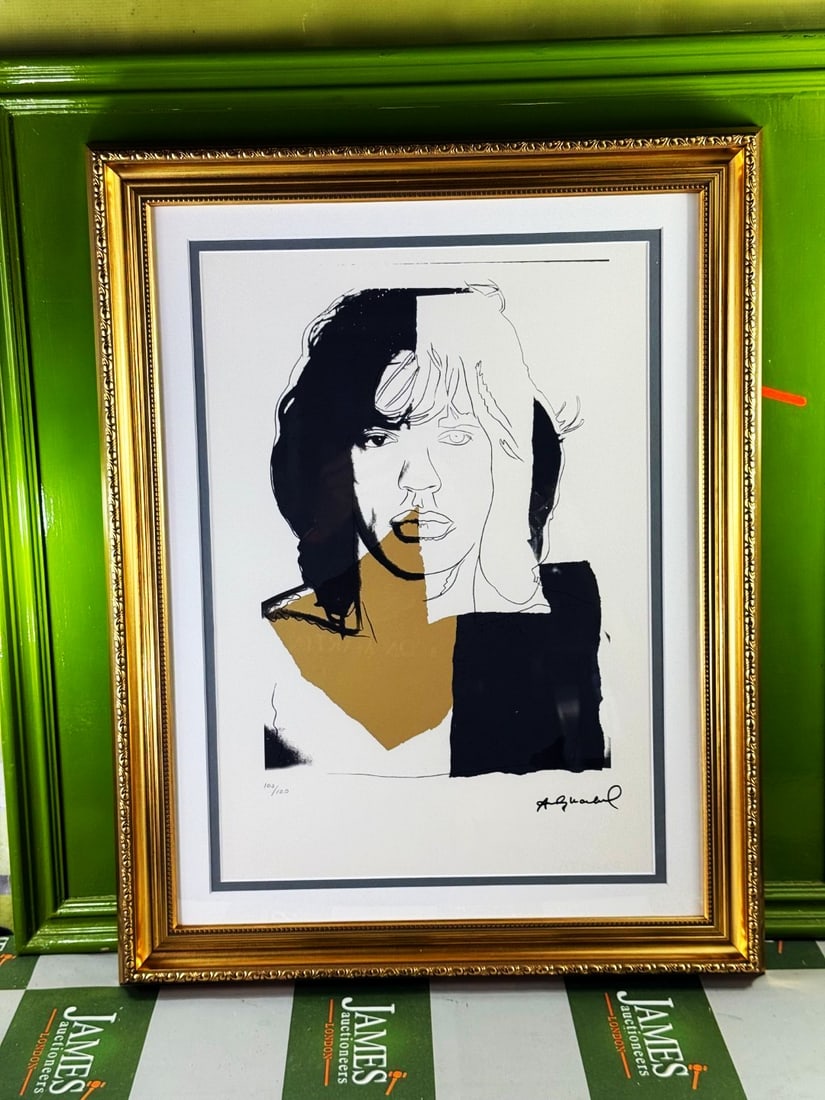 Andy Warhol-(1928-1987) Jagger Numbered Lithograph 100/100 (1 of 8)