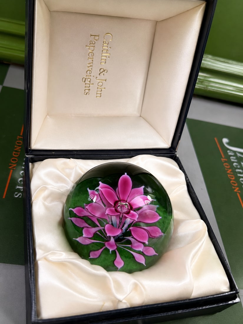 Limited Edition Caithness Floral Large Paperweight # 343/750 (1 of 5)