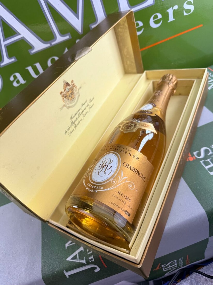 1997 Vintage Louis Roederer Cristal Champagne, 750ml,: 1997 Vintage Louis Roederer Cristal Champagne, 750ml, 12% vol, excellent example of this particular award winning year.