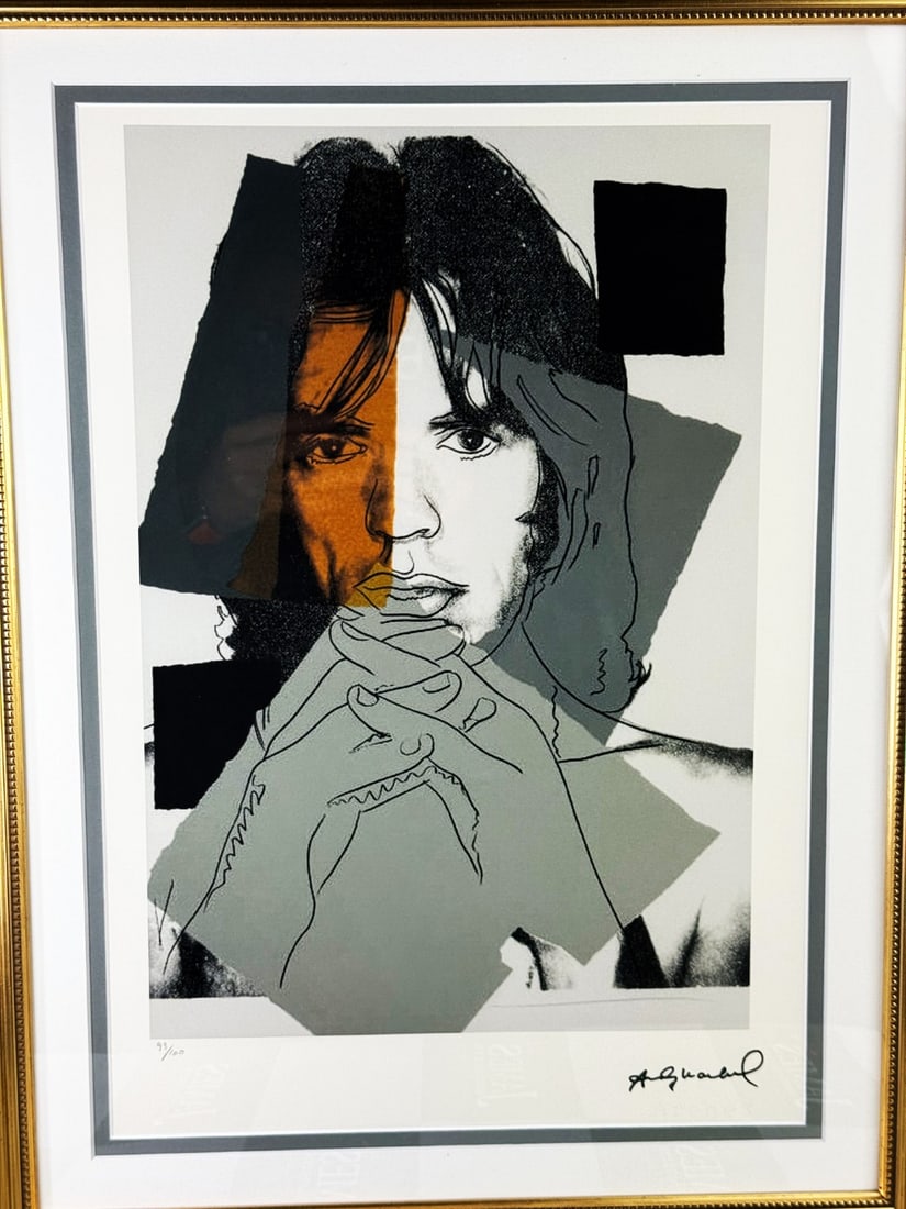 Andy Warhol-(1928-1987) Jagger Numbered Lithograph 93/100 - 2