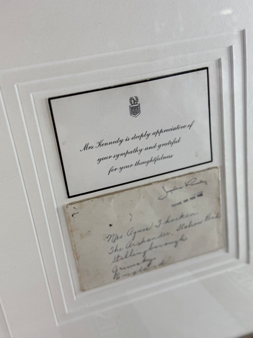 Kennedy Interest- Stunning Montage Of The Late Jackie `O` Mrs Kennedy Signed Example - 3
