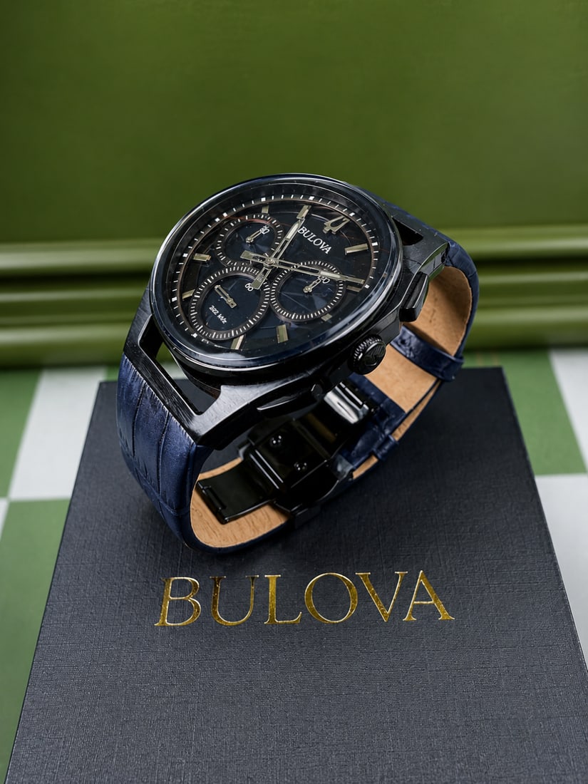 Bulova Gents CURV Midnight Black/Blue Chronograph Edition 2025 Edition (1 of 8)