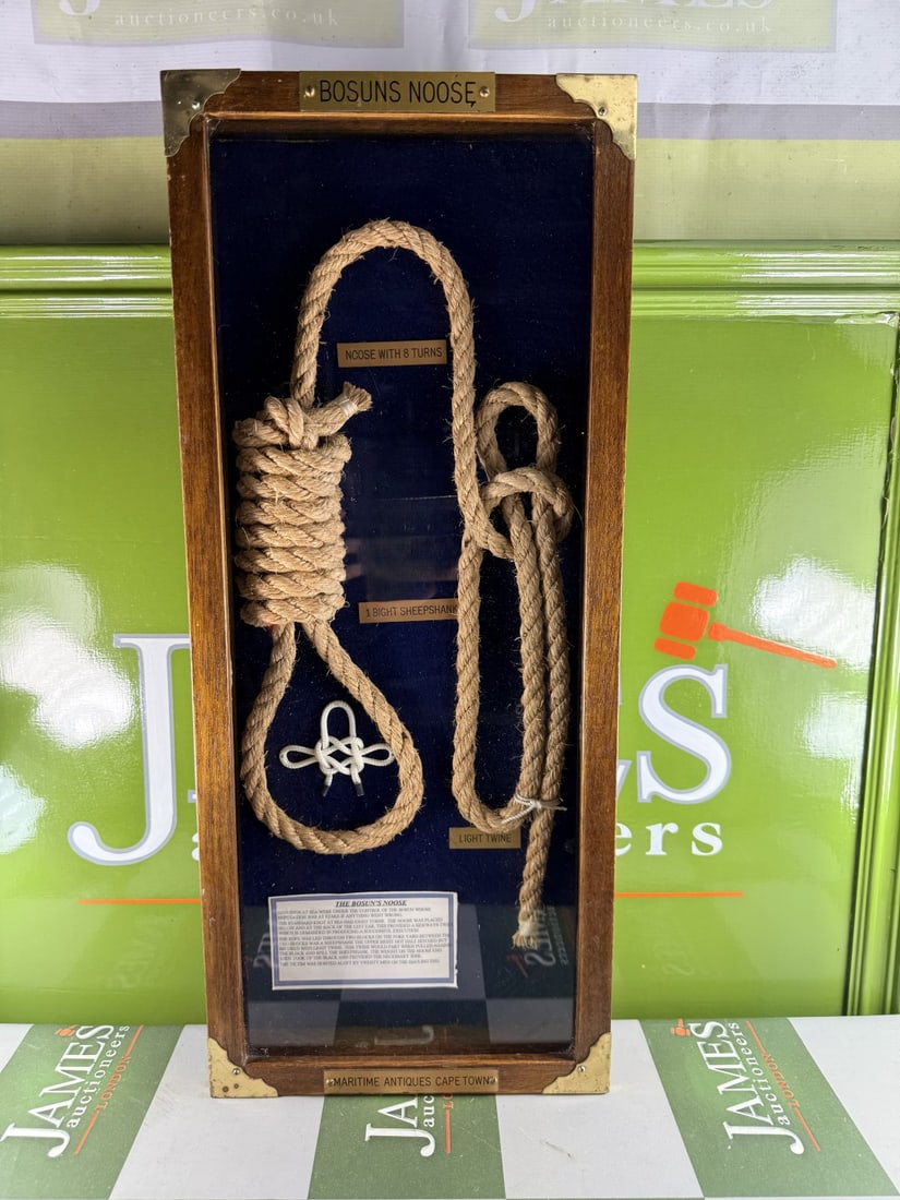 Maritime Antique Capetown Bosun`s Noose Montage - 5