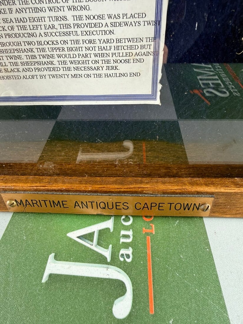 Maritime Antique Capetown Bosun`s Noose Montage - 8