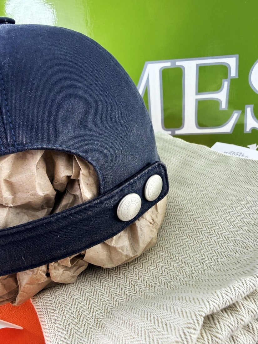 Hermes Paris Navy Neo Jump Stitch Edition Marine Cap - 4
