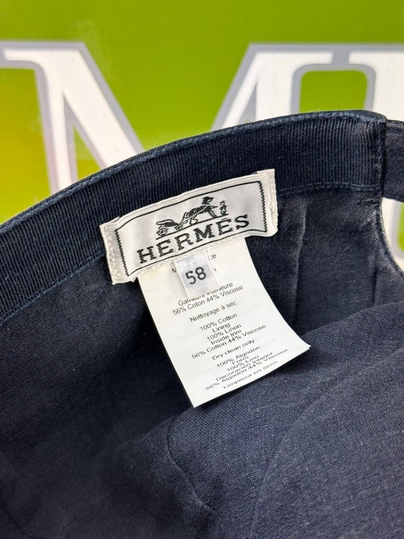 Hermes Paris Navy Neo Jump Stitch Edition Marine Cap - 5