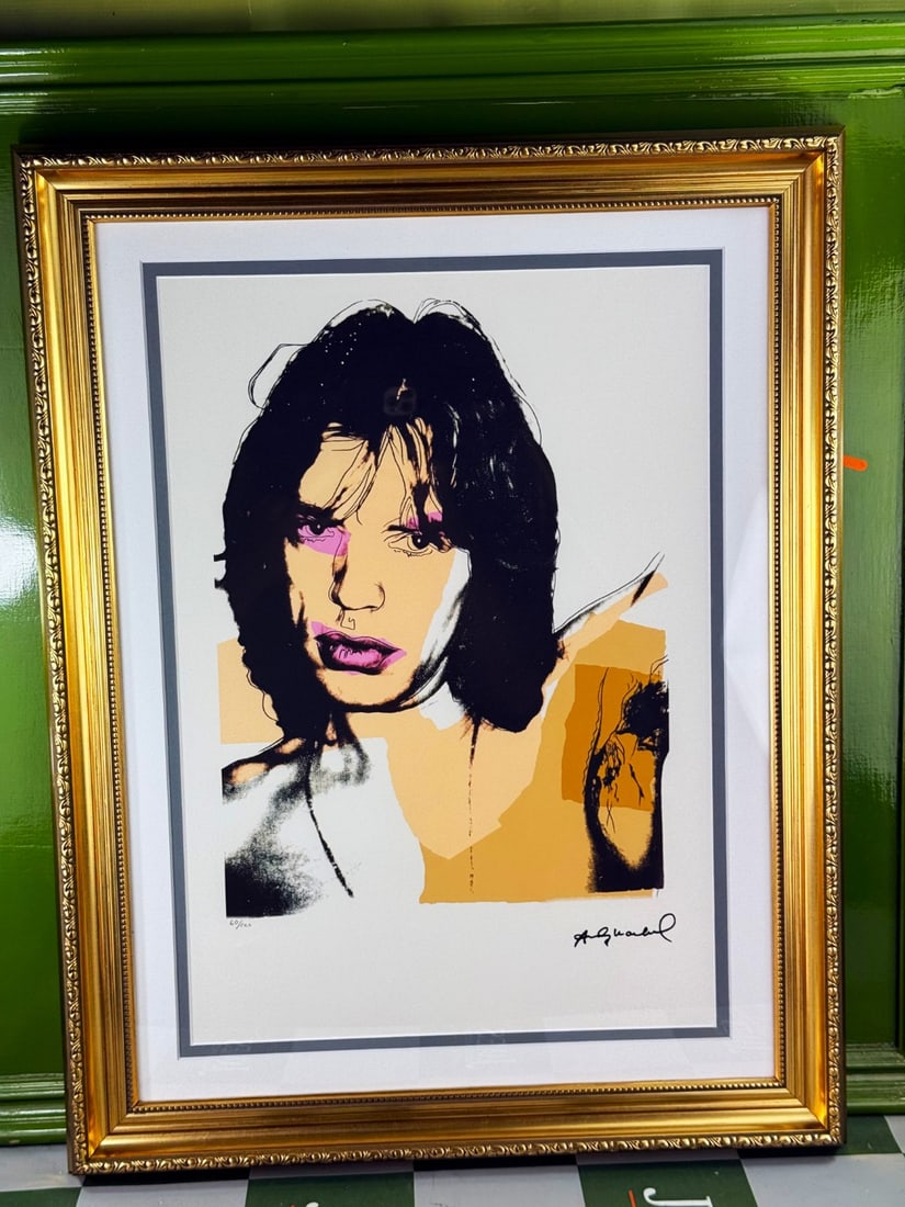 Andy Warhol-(1928-1987) Jagger Numbered Lithograph 60/100 - 7