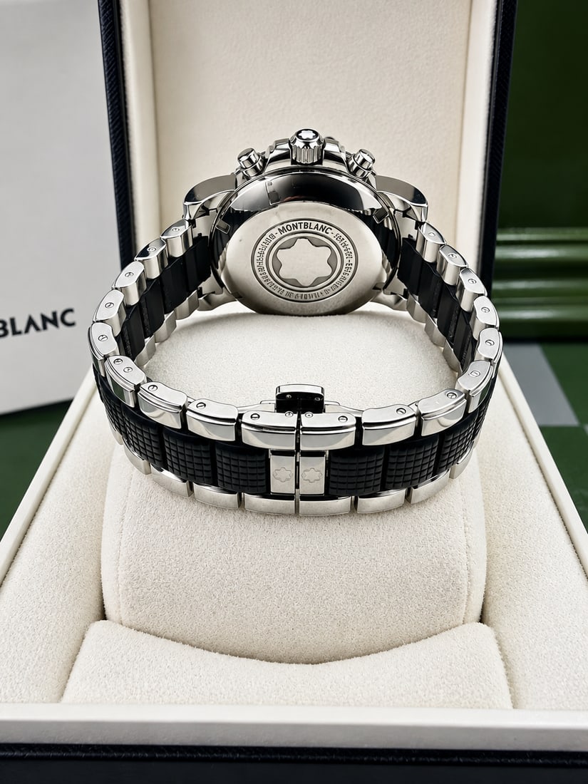 Montblanc Meisterstuck 7034 Black Sports Chronograph Date Automatic-Rare Example - 3